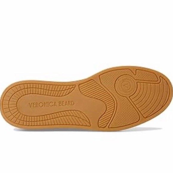 White Leather Sneakers with Green Accents and Gum Sole - Picture 5 of 5